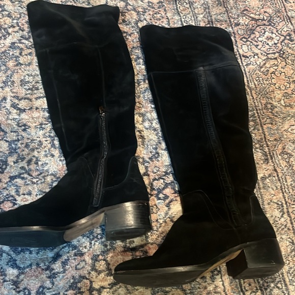 Vince Camuto Over the Knee Black Boot Suede 9.5 women’s - Picture 2 of 11